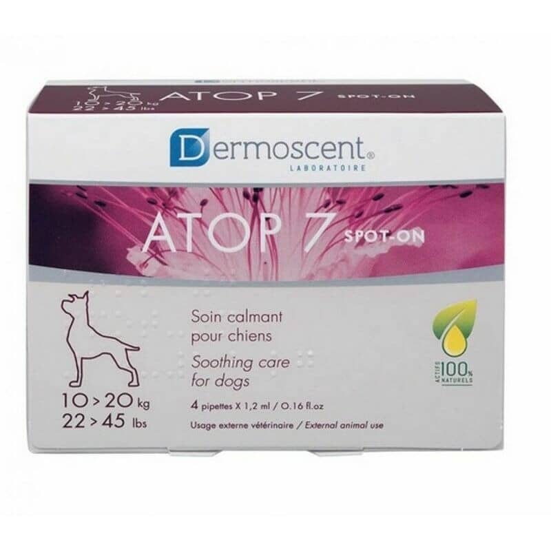 Dermoscent ATOP 7 spot-on pilieni suņiem ādas nomierināšanai 10–20 kg 1.2 ml N4